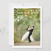 Eenvoudige, moderne foto van Elegant slaat de datu Save The Date (Voorkant)