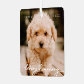 Eenvoudige moderne foto van het geheugen van het t metalen ornament (Voorkant links)