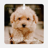 Eenvoudige moderne foto van het geheugen van het t metalen ornament (Achterkant)