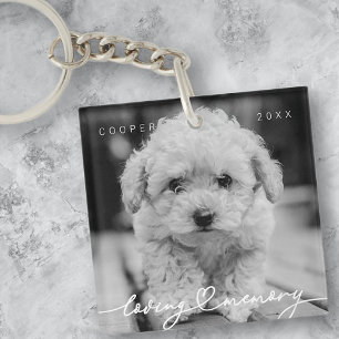 Eenvoudige moderne foto van het geheugen van het t sleutelhanger