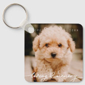 Eenvoudige moderne foto van het geheugen van het t sleutelhanger (Voorkant)