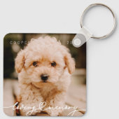 Eenvoudige moderne foto van het geheugen van het t sleutelhanger (Achterkant)