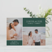 Eenvoudige Moderne Foto voor altijd en ooit twee | Save The Date (Staand voorkant)