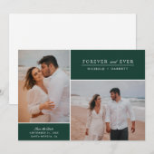 Eenvoudige Moderne Foto voor altijd en ooit twee | Save The Date (Voorkant / Achterkant)