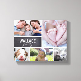 Eenvoudige, moderne fotocollage canvas afdruk