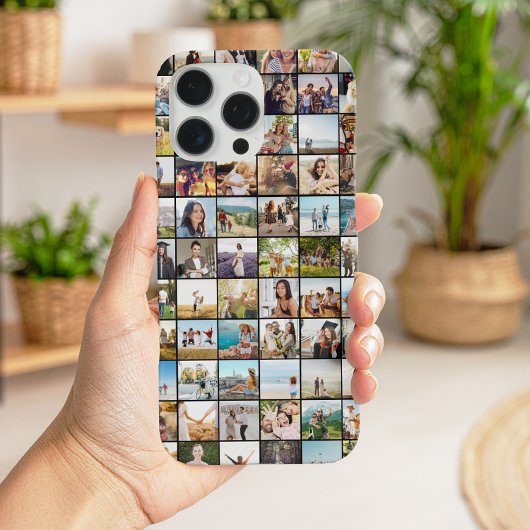 Eenvoudige moderne fotocollage Case-Mate iPhone case