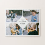 Eenvoudige moderne fotocollage legpuzzel<br><div class="desc">Eenvoudige fotocollage.</div>