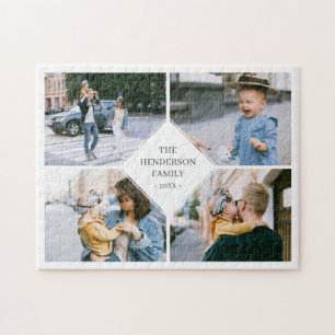 Eenvoudige moderne fotocollage legpuzzel