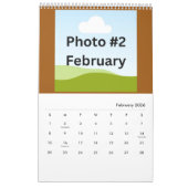 Eenvoudige moderne fotocollage minimalistisch op m kalender (Feb 2026)