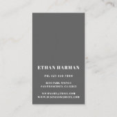 Eenvoudige moderne fotofotografie visitekaartje (Achterkant)