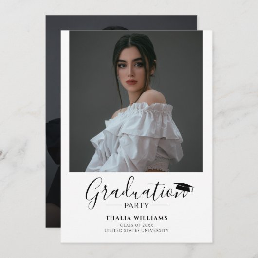 Eenvoudige moderne fotograaf 2 kaart (Voorkant / Achterkant)