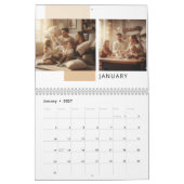 Eenvoudige moderne fotokalender  kalender (Jan 2027)