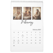 Eenvoudige Moderne Fotokalender Kalender (Feb 2027)