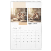 Eenvoudige Moderne Fotokalender  Kalender (Feb 2027)