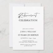 Eenvoudige, moderne fotoretirement kaart (Voorkant)