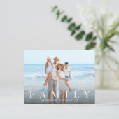 Eenvoudige, moderne fotoserie minimalistisch aange briefkaart (Staand voorkant)