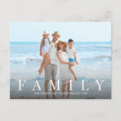 Eenvoudige, moderne fotoserie minimalistisch aange briefkaart (Voorkant)