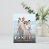 Eenvoudige, moderne fotoserie minimalistisch aange briefkaart (Staand voorkant)