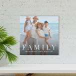Eenvoudige, moderne fotoserie minimalistisch aange imitatie canvas print<br><div class="desc">Dit ontwerp is voorzien van een modern,  eenvoudig familiefoto-afbeelding,  een minimalistisch tekstlettertype voor typografie,  eenvoudige lijsten voor eenvoudig afbeelding,  geheugenmomento cadeau,  stijlvolle,  strakke,  strakke,  strakke,  strakke lijnen,  familienamilies die foto's weergeven,  creëer voeg je eigen foto toe,  ontwerp je eigen dikke,  minimale kinder ouderherinneringen aan je eigen wensen,  Instagram foto's</div>