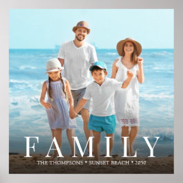 Eenvoudige, moderne fotoserie minimalistisch aange poster