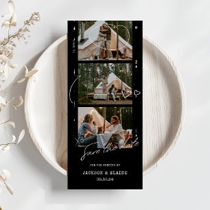 Eenvoudige moderne fotostrip save the date