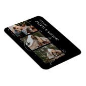 Eenvoudige Moderne Fotostrip Save the Date Magneet (Rechterzijde)