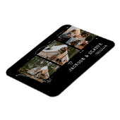 Eenvoudige Moderne Fotostrip Save the Date Magneet (Linkerzijde)