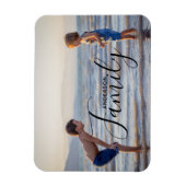 Eenvoudige moderne fototemplate met aangepaste fam magneet (Verticaal)