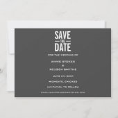 Eenvoudige Moderne Fototrouw  Save The Date (Achterkant)