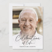 Eenvoudige moderne fotoviering van het levensmonum kaart (Voorkant)