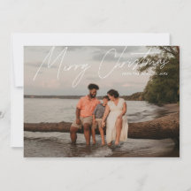 Eenvoudige moderne full-bloed vrolijke kerst