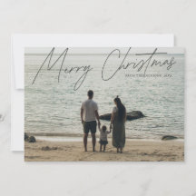 Eenvoudige moderne full-bloed vrolijke kerst