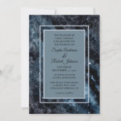 Eenvoudige moderne galaxy Space Stars Wedding Invi Kaart (Voorkant)