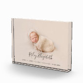 Eenvoudige moderne geboorte-Baby en pasgeboren fot Fotoblokken (Rechts)