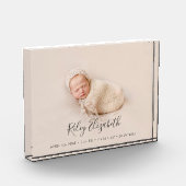 Eenvoudige moderne geboorte-Baby en pasgeboren fot Fotoblokken (Links)