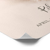 Eenvoudige moderne geboorte-Baby en pasgeboren fot Poster (Hoek)