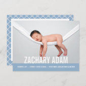 EENVOUDIGE MODERNE GEBOORTEAANKONDIGING AANKONDIGINGSKAART (Voorkant / Achterkant)