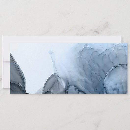 Eenvoudige moderne geïllustreerde huwelijkstijdlij kaart (Achterkant)