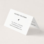 Eenvoudige moderne geluidswaanzin visitekaartje (Achterkant)