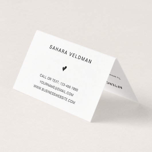 Eenvoudige moderne geluidswaanzin visitekaartje (Achterkant)