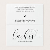 Eenvoudige moderne geluidswaanzin visitekaartje (Buitenkant ongevouwen)