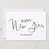 Eenvoudige, moderne, gelukkige Kaart van het nieuw (Voorkant)