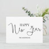 Eenvoudige, moderne, gelukkige Kaart van het nieuw (Staand voorkant)