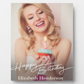Eenvoudige moderne gelukkige verjaardagsfoto fotoplaat (Voorkant)