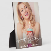 Eenvoudige moderne gelukkige verjaardagsfoto fotoplaat (Zijkant)