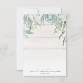 Eenvoudige moderne geometrische bladgoud gebladert bedankkaart (Achterkant)