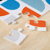 Eenvoudige moderne geometrische mozaïekkunst legpuzzel (Zijkant)