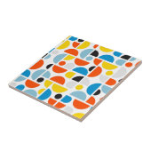 Eenvoudige moderne geometrische mozaïekkunst tegeltje (Zijkant)