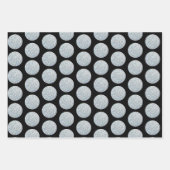 Eenvoudige moderne geometrische roze zwarte glitte inpakpapier vel (Voorkant)