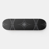 Eenvoudige moderne geometrische Star Black Persoonlijk Skateboard (Horizontaal)